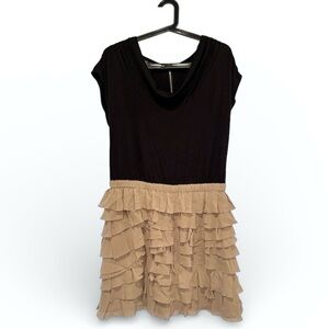 I.N.C. Chic Mini Tiered Ruffle Dress Size L